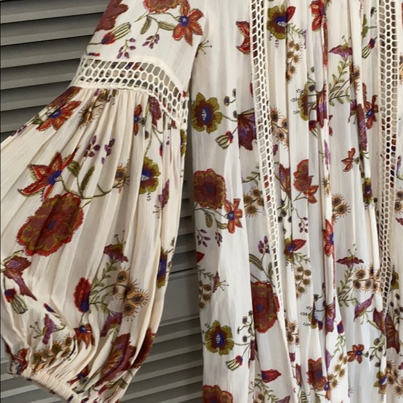 Free People Long Sleeve Floral Dress - Picture 3 of 5